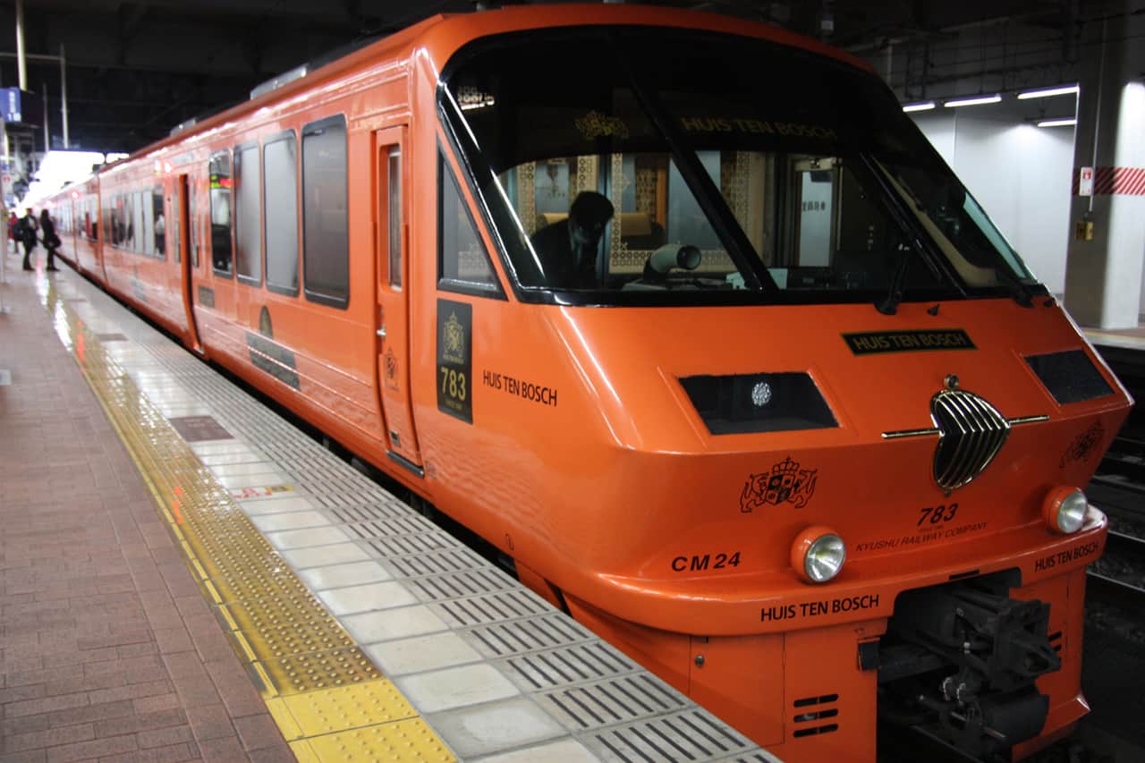 The Huis Ten Bosch train by JR Kyushu, Japan.