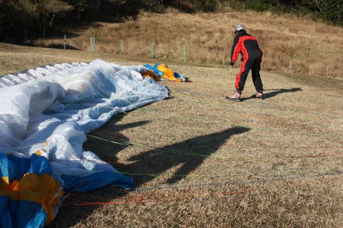 Paragliding in Kagoshima Minamisatsuma, Kyushu.