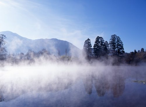Lake Kinrin, Yufu City, Oita, Kyushu