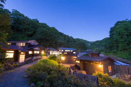 Magoroku Onsen, a ryokan of Nyuto Onsen in Akita Prefecture.