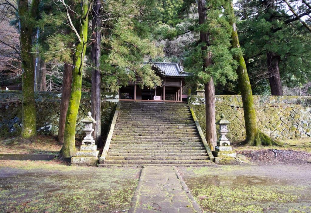 Ninomiya Hachiman Shrine in Bungoono, Oita, Kyushu, Japan.
