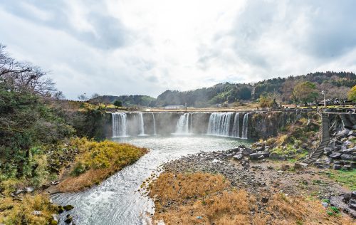 Harajiri waterfalls in Bungoonno, Oita, Kyushu, Japan.
