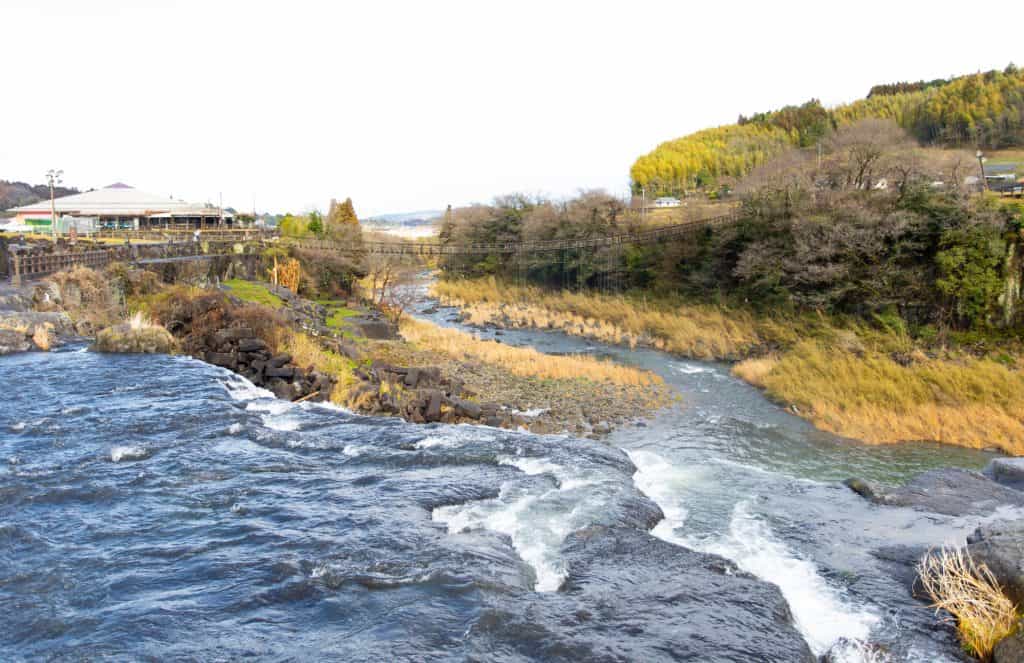 Harajiri waterfalls in Bungoonno, Oita, Kyushu, Japan.