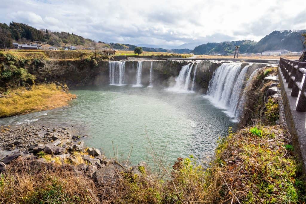 Harajiri waterfalls in Bungoonno, Oita, Kyushu, Japan.