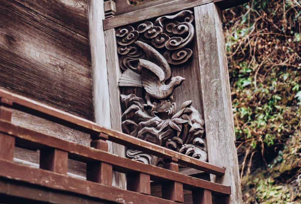 Ninomiya Hachiman Shrine in Bungoono, Oita, Kyushu, Japan.