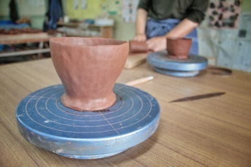 Make you own pottery at Akatsuchi Pottery Experience on Ojika Island.