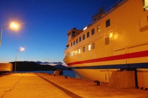 Taiko ferry bound for Goto island