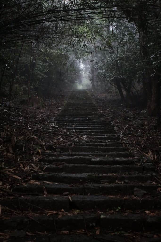 Omoto Shrine in Oita Prefecture, Kyushu