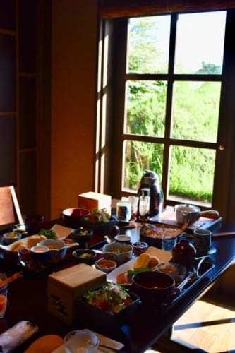 Breakfast at Konomama Ryokan in Kumamoto Prefecture