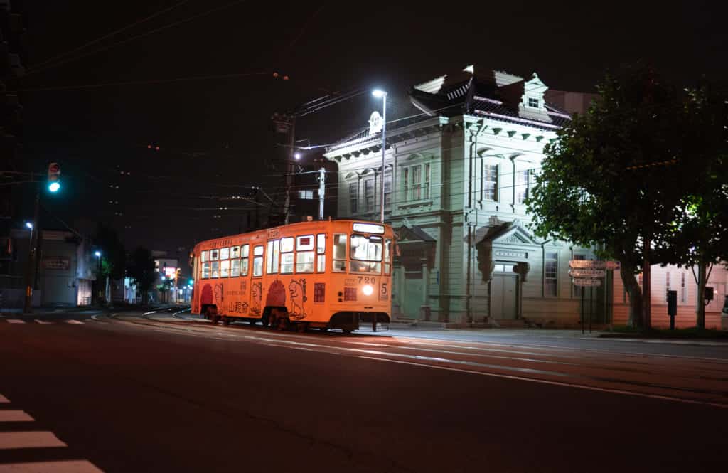 Downtown Hakodate City. 