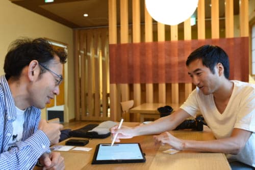 Meeting the local residents of Kamaishi City. 