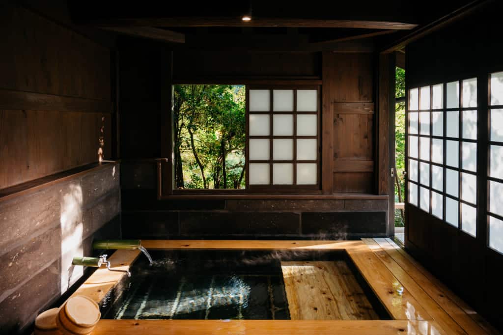private onsen hot springs at Yuka Onsen