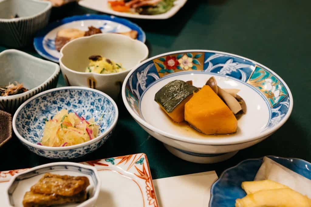 Dinner at Kanoe Lodge in Iiyama, Nagano