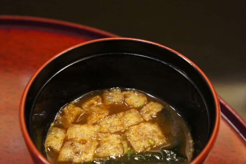 Age, in a bowl of miso soup