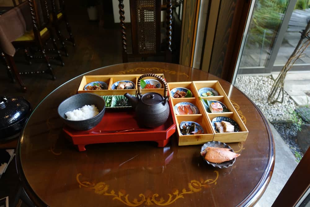 Salmon Cuisine in Murakami City.