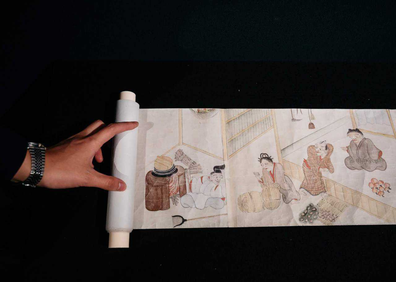 A sample scroll exhibit at Miyoshi Mononoke Museum