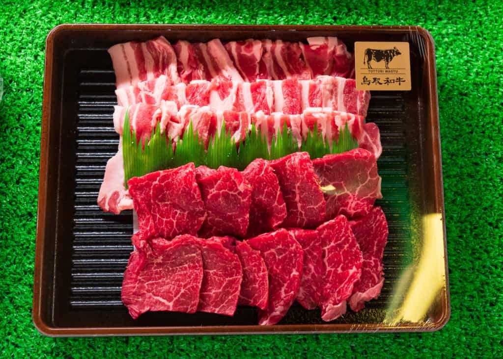 Japanese raw beef platter