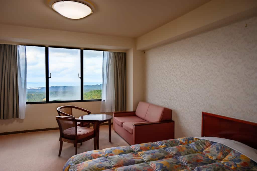 bedroom of Japanese hotel