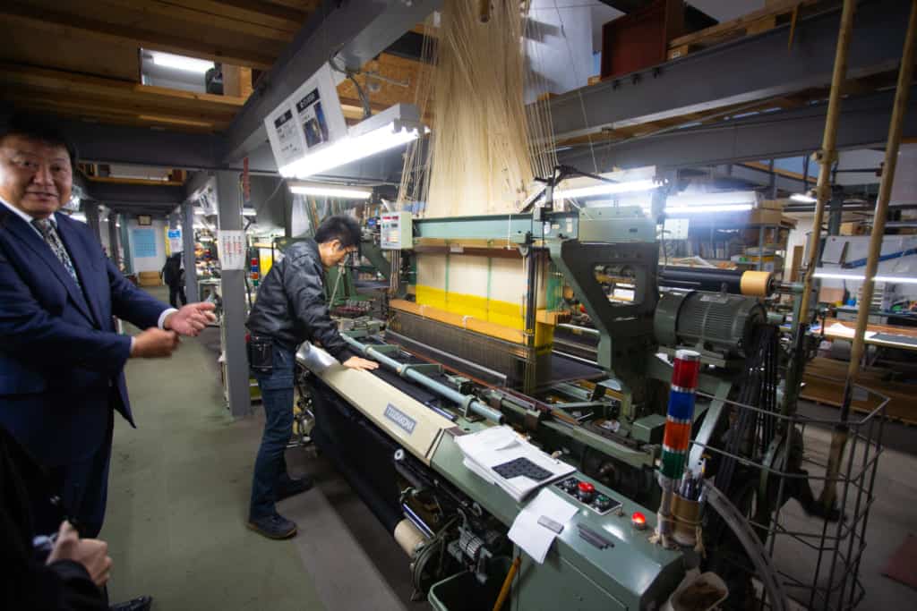The Sanui Textile factory in Fukuoka.