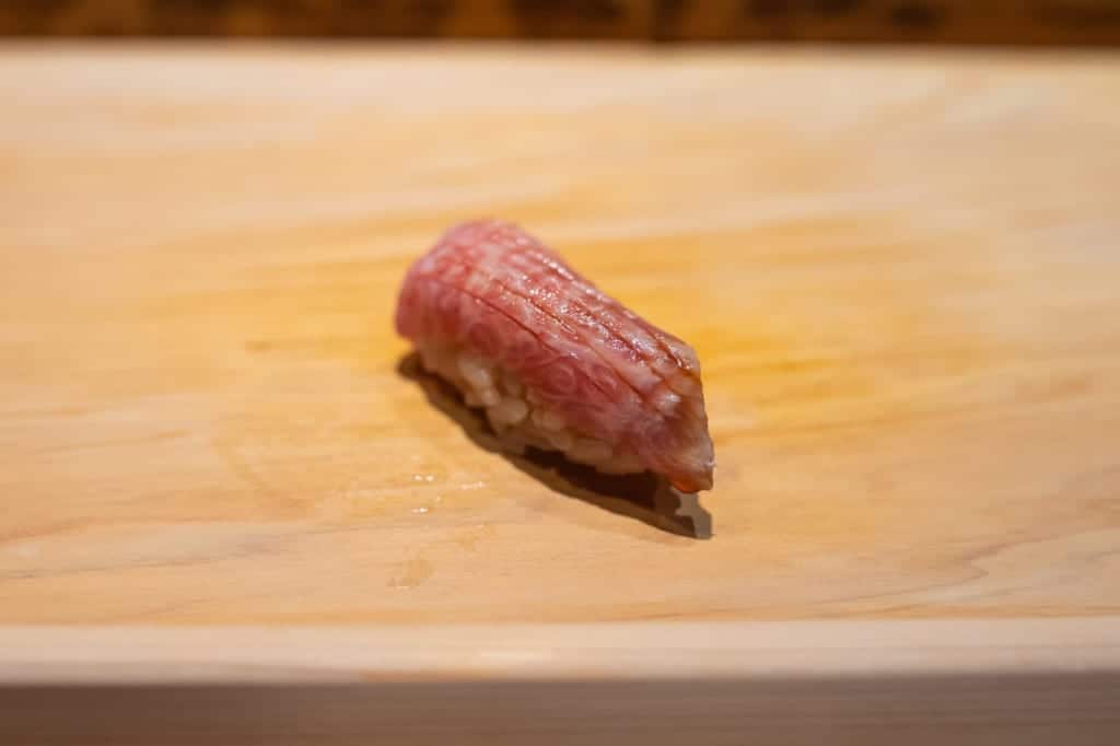 Sushi Gyoten in Fukuoka City.
