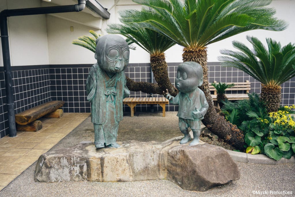 Nonnonba sculpture outside the Mizuki Shigeru Museum.