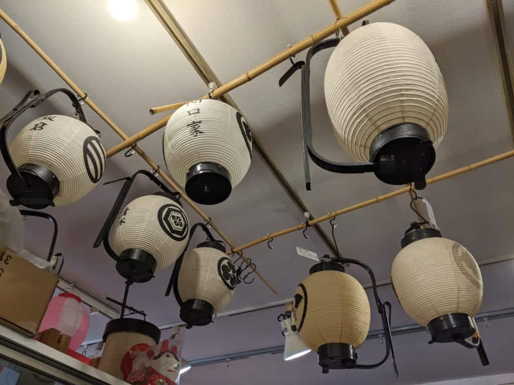 Traditional Japanese Chochin Lanterns in Matsudo City