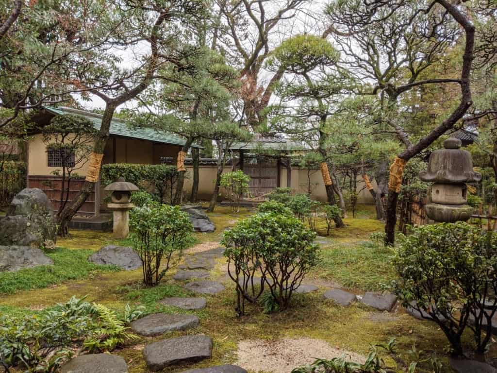 Tojo-tei House Garden LEading to Team Ceremony Room