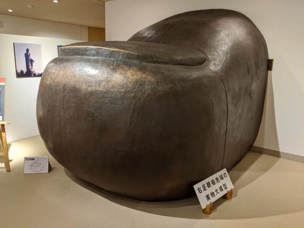 A Replica of one of Ushiki Daibutsu's Bronze Toes