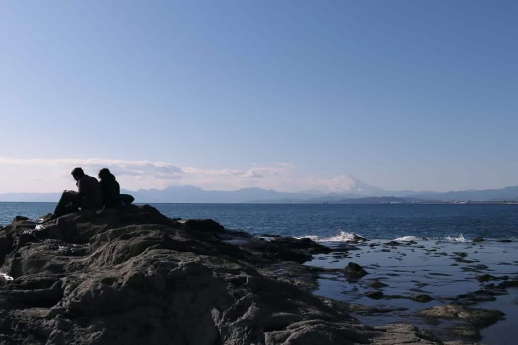 Mount Fuji in Enoshima, Fujisawa, Kanagawa, Japan