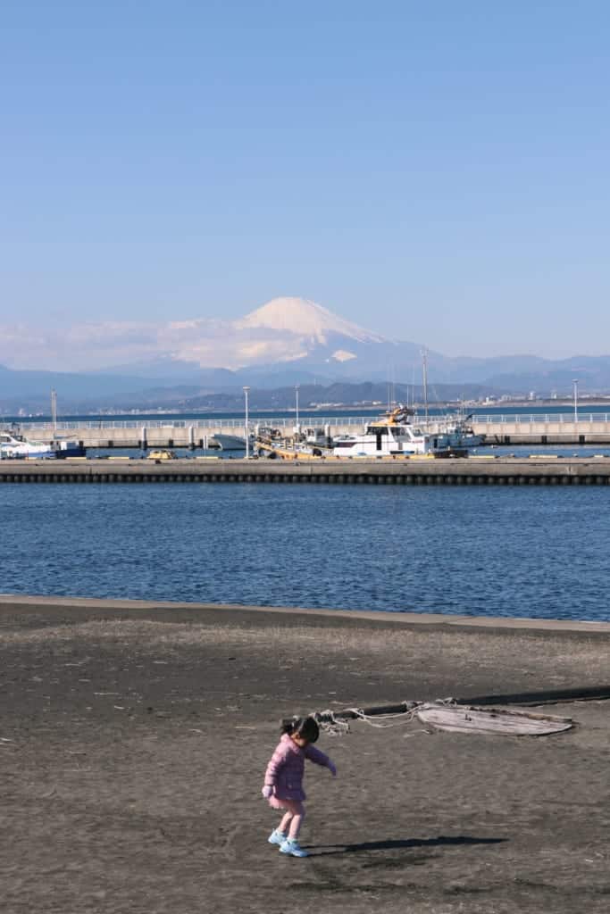 Mount Fuji in Enoshima, Fujisawa, Kanagawa, Japan