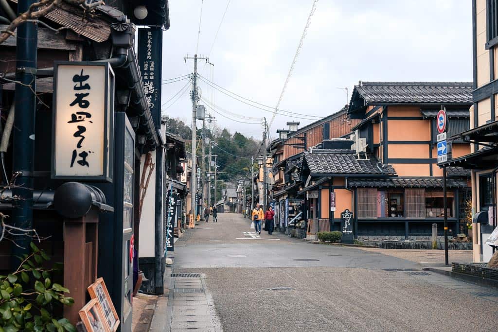 Japanese Street view at Izushi Castle Town, Japan