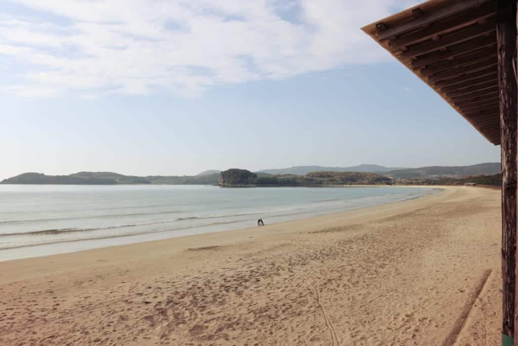 The beach in Izumi, Kagoshima, Japan