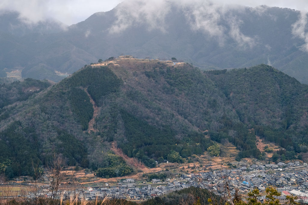 View of Takeda Castle Ruins