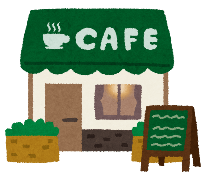 illustration of a cafe