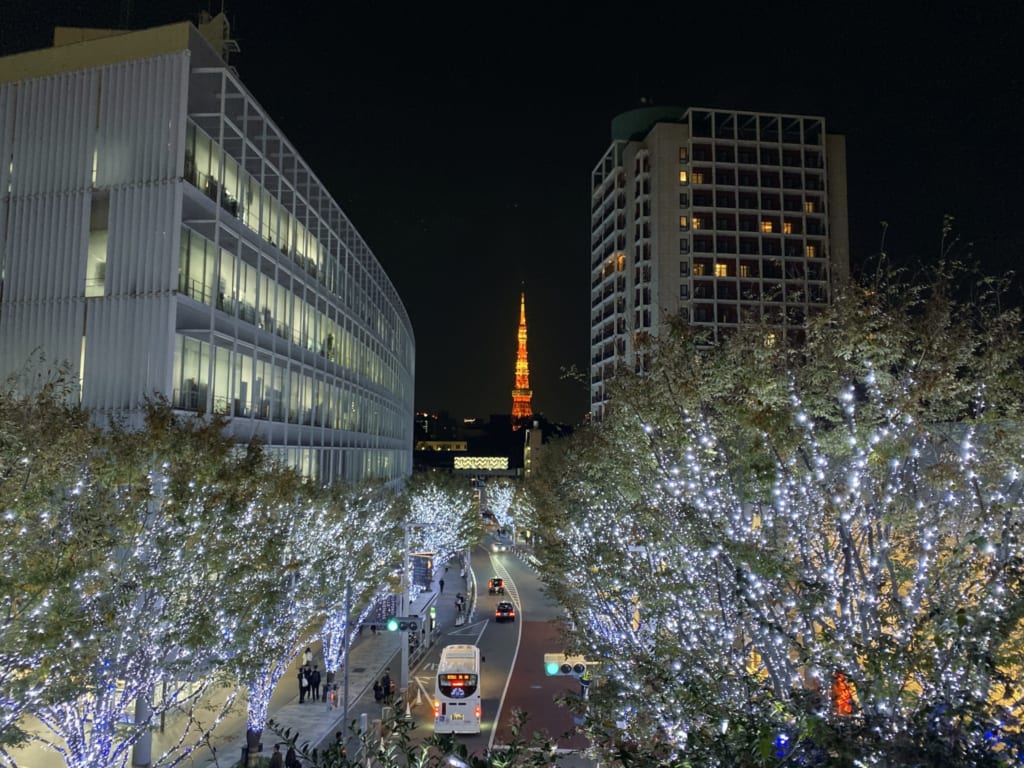 Christmas lights in Roppongi Hills, Tokyo