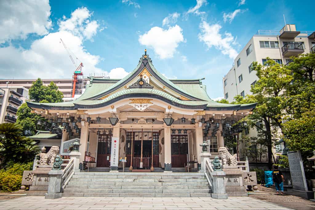 Main hall of Yasaka Namba Shrine, Osaka