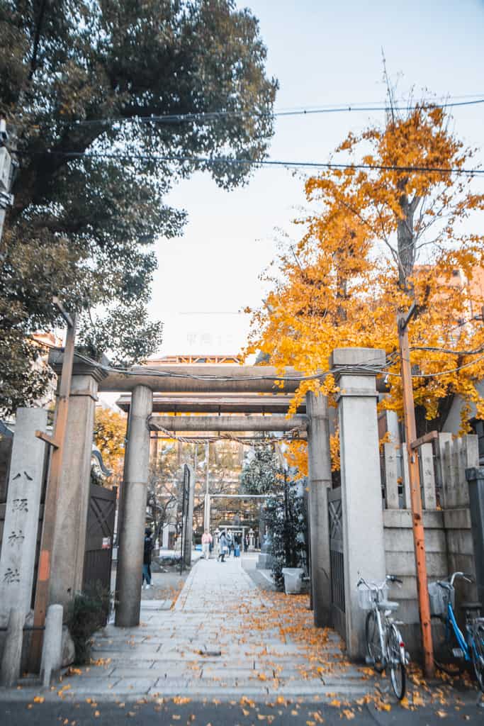 Gate. Yasaka Namba Shrine, Osaka