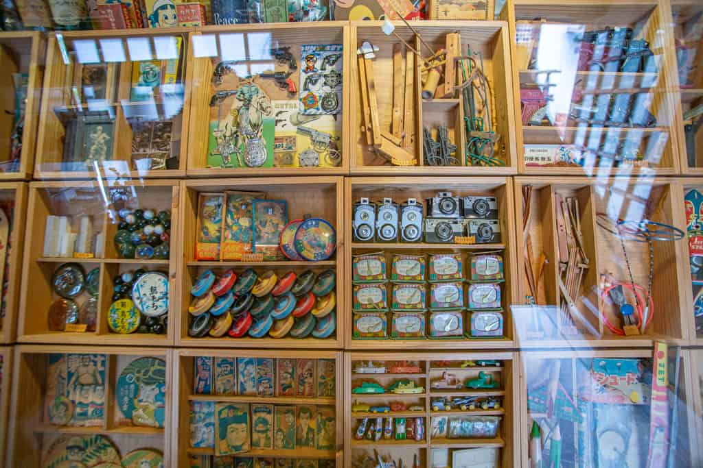 antique toys and games. Fudo Myoo, buddhism deity. Senkoji temple, Osaka