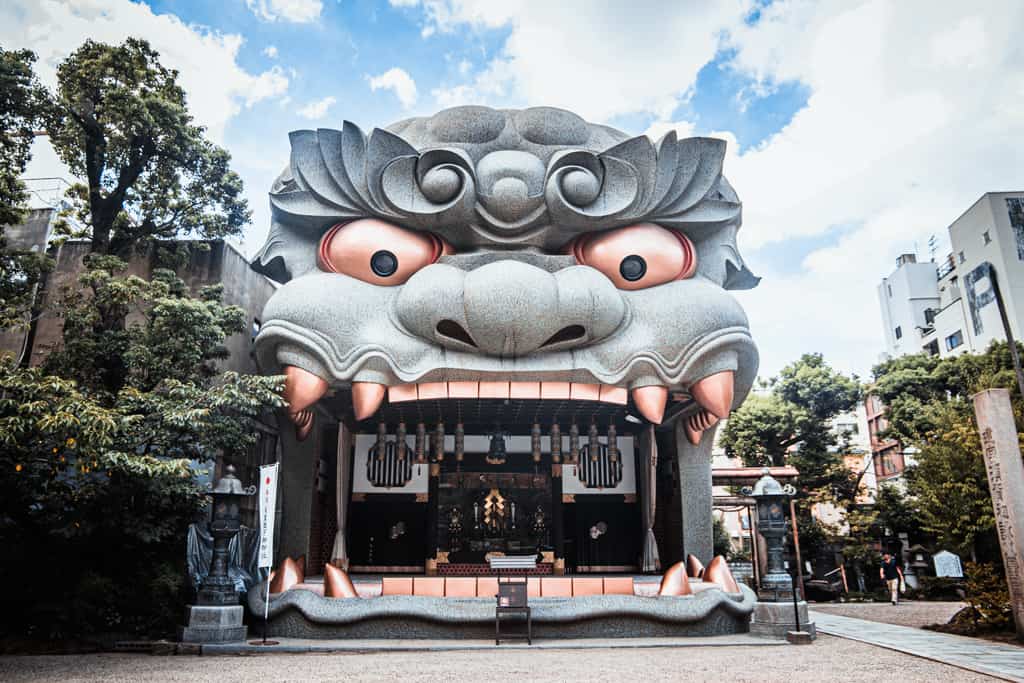 General view of Yasaka Namba Shrine, Osaka