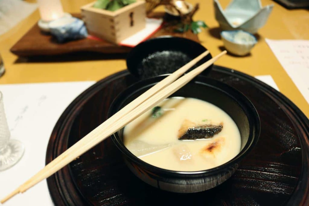La cena en el ryokan Tensui