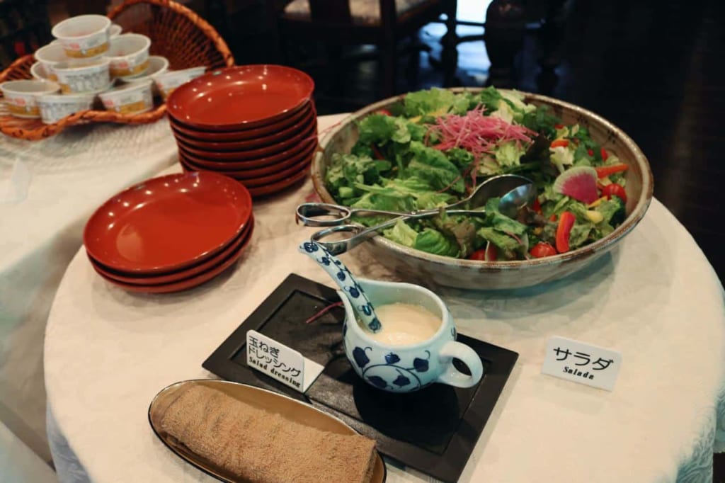 The ryokan breakfast in Tensui