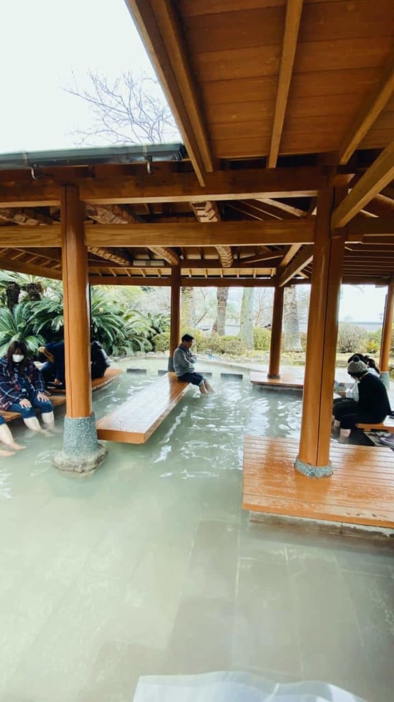 Foot onsen in the Sea's Hell
