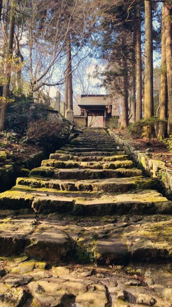 Main entrance of the Japanese temple Futagoji, Oita, Japan