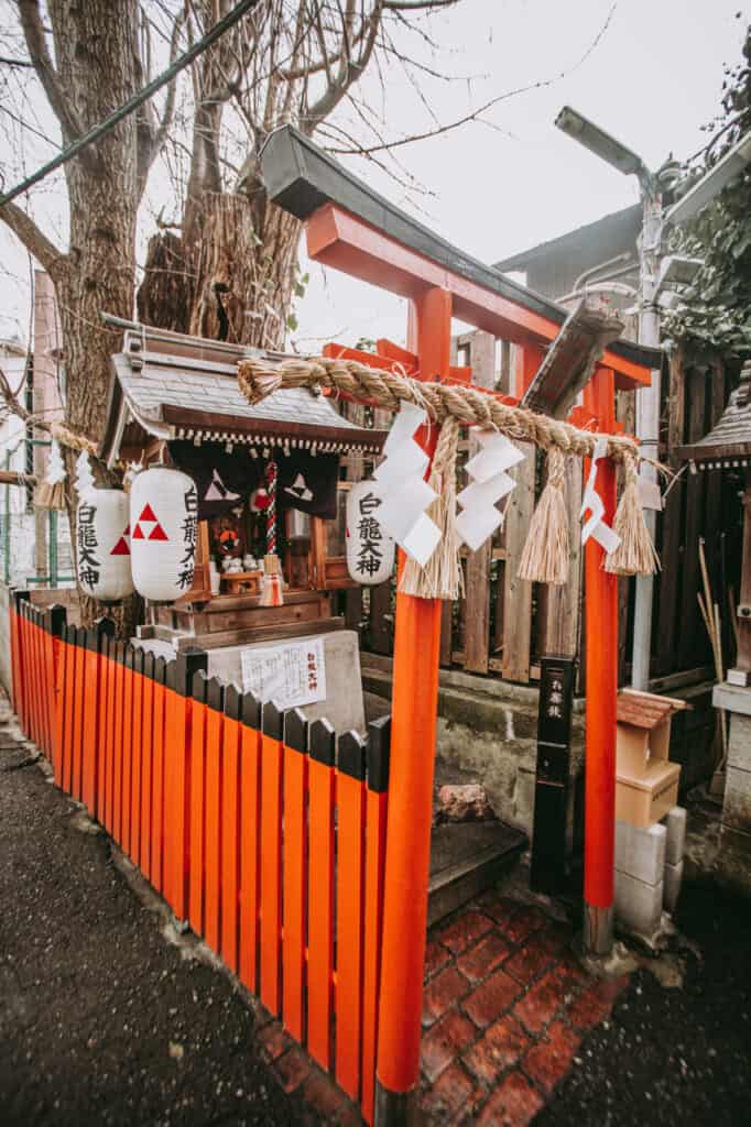 Red torii in Nakazakicho, Osaka