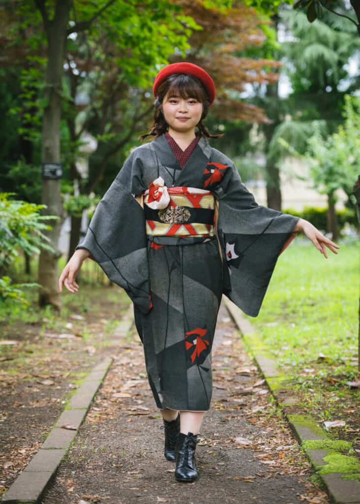 Traditional japanese shop kimono dress