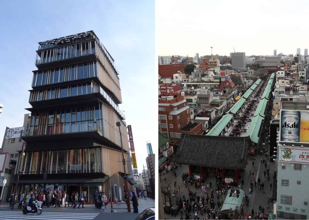 view of the commercial street leading to Senso-Ji Temple