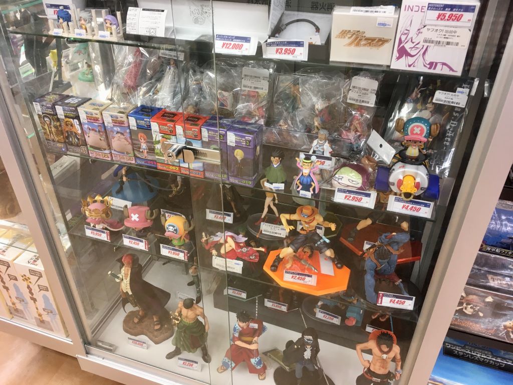 A selection of used figures found at Book Off