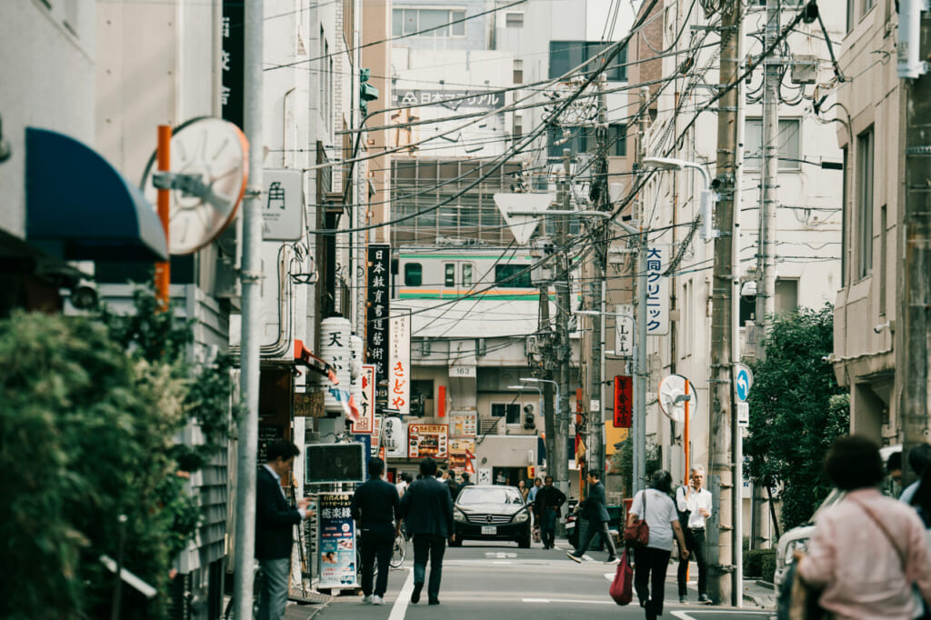 People in Japan walking
