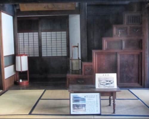Historical items from the Edo and Showa period showcased in Shida-tei, a Traditional Japanese house on the Tokaido Road