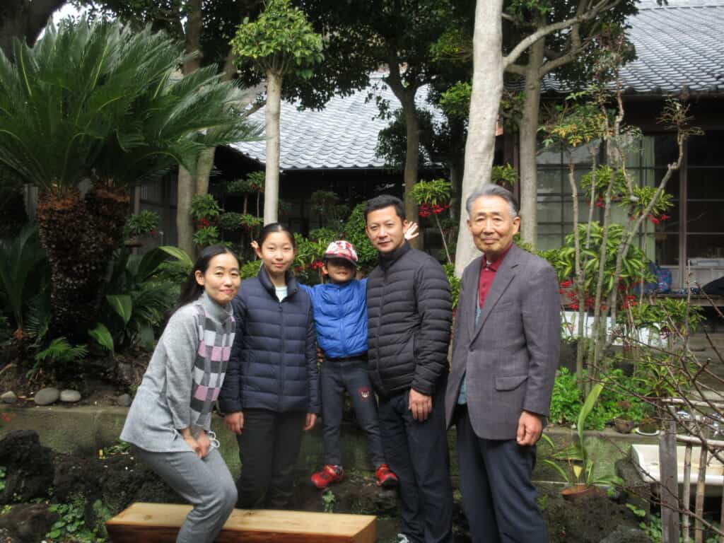 Shida-san and his family